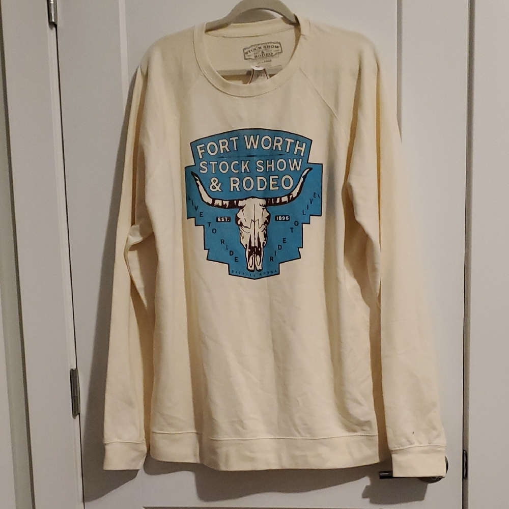 Fort Worth Stock Show & Rodeo Cream Sweatshirt